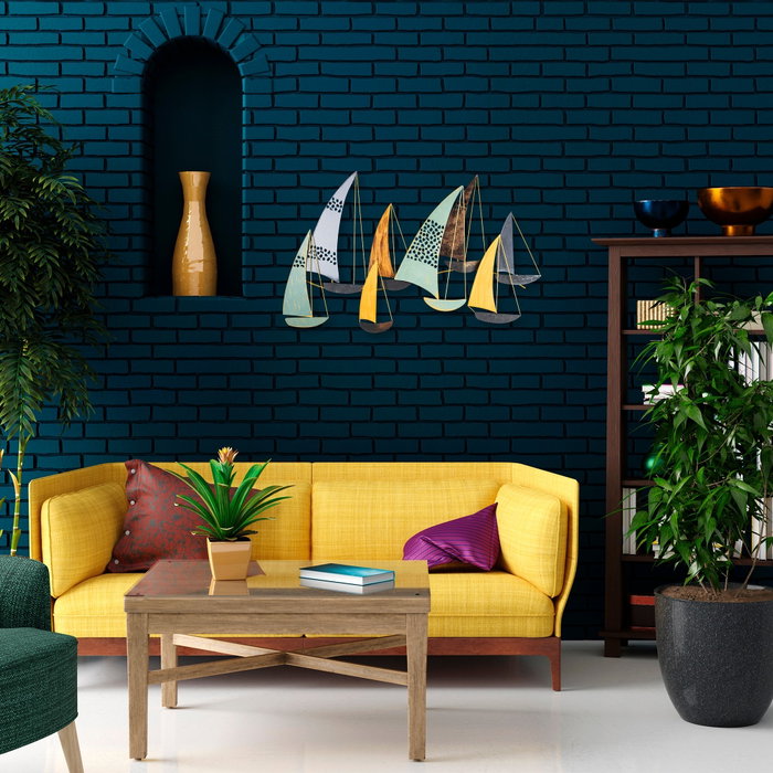 Wallity Yavuz Escultura de Pared de Metal Multicolor